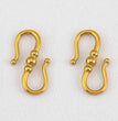 2pcs Stainless Steel Gold Plated Hand-Shape Boat Anchor S-shaped Connection Buckle for DIY Bracelet Clasps Jewelry Accessories
