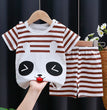 Cartoon Printed Clothing Pure Cotton Home Clothes 2 Piece Suits Toddler Fashion Cute Casual Tracksuits Contrast T-shirt+Shorts