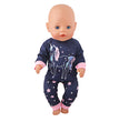 Doll Clothes Pajamas  For 43cm Baby New Born&American 18 Inch Girl Doll Unicorn Shark Cartoon Clothes Suit For Generation Doll