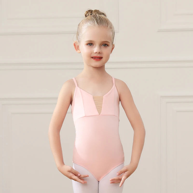 Girls dance clothing, summer suspender cotton gymnastics/body/ballet dance clothe, children dance training and grading clothes