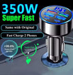350W USB Car Charger PD QC3.0 USB C Car Phone Charger Type C Adapter for iPhone Samsung Huawei Xiaomi Quick Charge ﻿