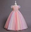 New High-grade Girls Dresses For Christmas Party Princess Casual Dresses Wedding Dress For Girl Birthday Gift Long Skirt Clothes