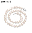 5 Pcs Titanium Steel Necklace Buckles Stainless Steel Saddle Buckle Non Rusting DIY Pearl Necklace Connecting Jewelry Making